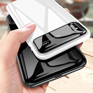 Bakeey Protective Case for iPhone XS Max 6.5 Tempered Glass Lens Protection+PC Glossy Back Cover"