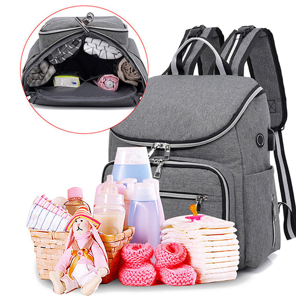 Women Large Capacity Diaper Bag Mommy Handbag Shoulder Bag Backpack