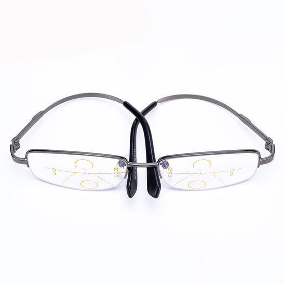 KCASA Customized Intelligent Reading Glasses Progressive Multifocal Lens Presbyopia Memory Alloy Frame