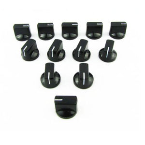 24pcs Plastic AMP Knobs Guitar Effect Pedal Knobs Flat Pointer Knobs