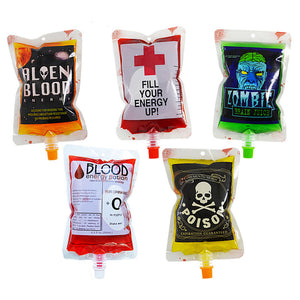 250ml PVC Reusable Blood Energy Drink Bag Halloween Pouch Props Vampire Cosplay Festive Party