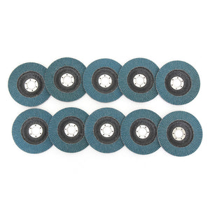 10pcs 125mm 40-120 Grit Metal Sanding Flap Discs Angle Grinder Wheels Abrasive Tool