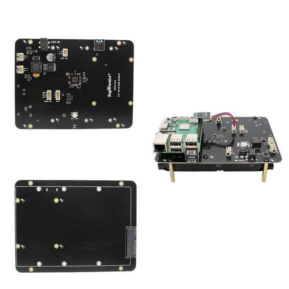 X830 V2.0 HDD Expansion Board w/ Safe Shutdown Function 3.5 SATA HDD Storage Module for Raspberry Pi 3 B+Plus/3B