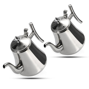 1L/1.5L Stainless Steel Kitchen Tea Pot Coffee Pot Water Kettle WithTea Infuser Strainer Filter