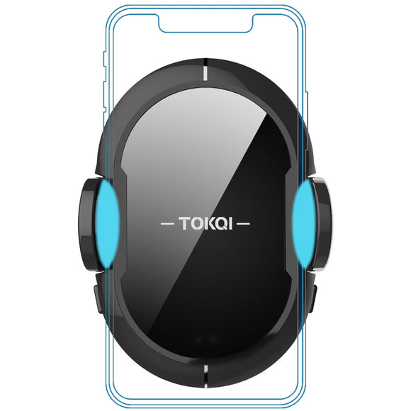 TOKQI QI 10W Infrared Automatic Sensing Car Wireless Fast Charger Air Vent Phone Holder Bracket for iPhone XS