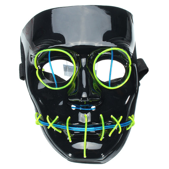 Halloween Flash El Wire Led Glowing Beauty Christmas Party Mask Hot Sale