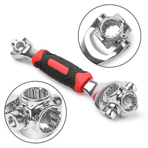 Raitool 48 In 1 Socket Wrench Multifunction Universal Wrench 360 Degree Revolving Spanner