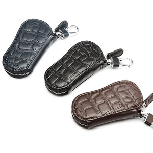 Portable PU Leather Key Holder Heart-shaped Casual Card Key Holder For Women Men