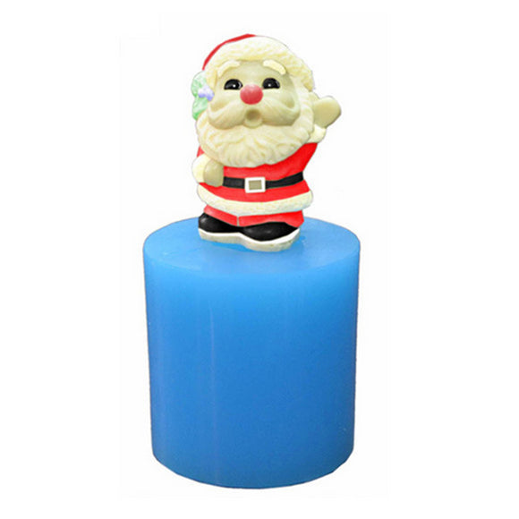 DIY Handmade Soap Candle Chocolate 3D Christmas Santa Mould Craft Resin Mold Tool