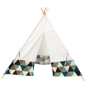 Portable Kids Play Tent Cotton Canvas Playhouse Children Sleeping Playing Teepee Indoor