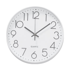 12 Inches 30CM Wall Clock Living Room Non Ticking Modern Big Office 4-Types