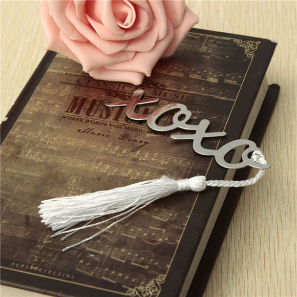 Silver Mental Bookmark With A Tassel Crafting Label Book Mark Party Favor Gifts