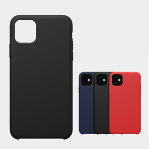 NILLKIN Smooth Shockproof Soft Liquid Silicone Rubber Back Cover Protective Case for iPhone 11 6.1 inch