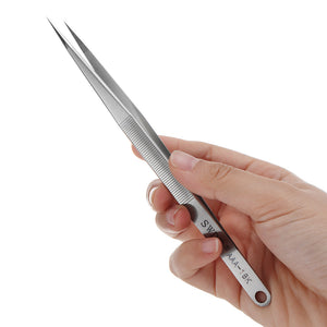 AAA-18K Precision Tweezer Straight Tip Tweezer Electronic Maintenance Tools Stainless Steel