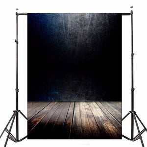 5x7ft Dark Wall Wood Floor Vinyl Photography Backdrop Photo Background Studio Prop