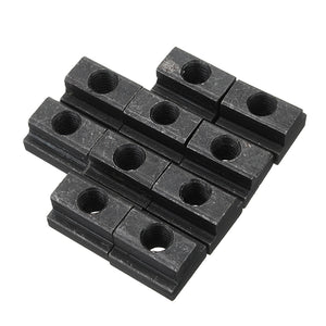 Machifit 10pcs M8 T Slot Nuts Set Black Oxide Finish T-slots Nut For T Track