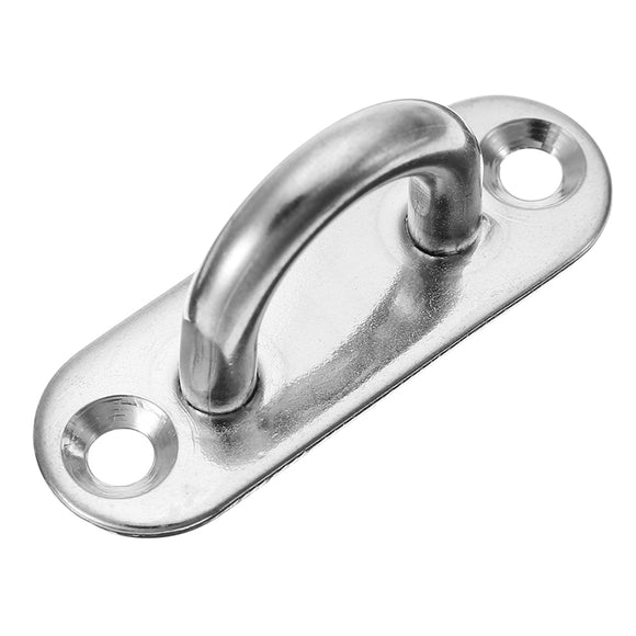 5mm 304 Stainless Steel Oblong Pad Eye Ring Latch Catch Plate Marine Boat Rigging Hardware