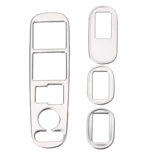 4PCS Stainless Steel Inner Window Switch Trim Cover For Honda Vezel HRV 2014-2017