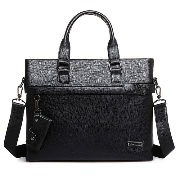 Genuine Leather Business Crossbody Bag Outdoor Handbag Briefcase