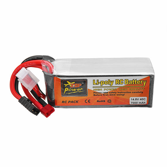 ZOP Power 14.8V 7000mah 40C 4S Lipo Battery TRX Plug for Traxxas