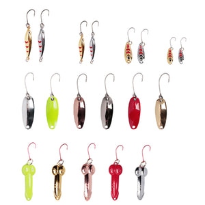 ZANLURE 20 Pcs Fishing Lure 1.5-4cm Artificial Bait Portable Camping Fishing Bait Hooks With Storage Bag