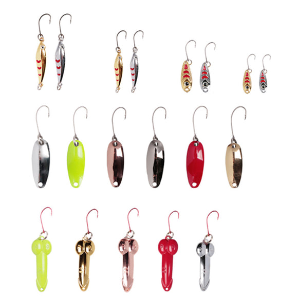 ZANLURE 20 Pcs Fishing Lure 1.5-4cm Artificial Bait Portable Camping Fishing Bait Hooks With Storage Bag