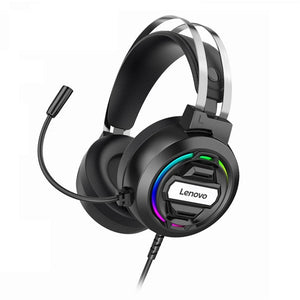 Lenovo H401 Gaming Headset Over-ear 3.5mm USB 7.1 Surround Sound Deep Bass Stereo Game Headphones with Mic for PC Laptop Gamer