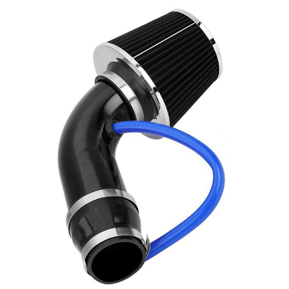 76mm 3 Universal Car Cold Air Intake Filter +Alumimum Induction Kit Pipe Hose