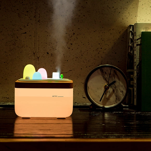 Novelty Mini Remote Control LED Humidifier Night Light Oil Aroma Diffuser Aromatherapy Air Mist Purifier