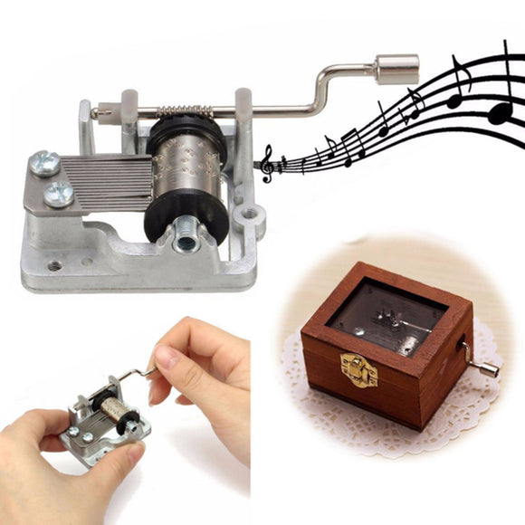 3 Songs DIY Mechanical Hand Crank Musical/Music Box Birthday Gift