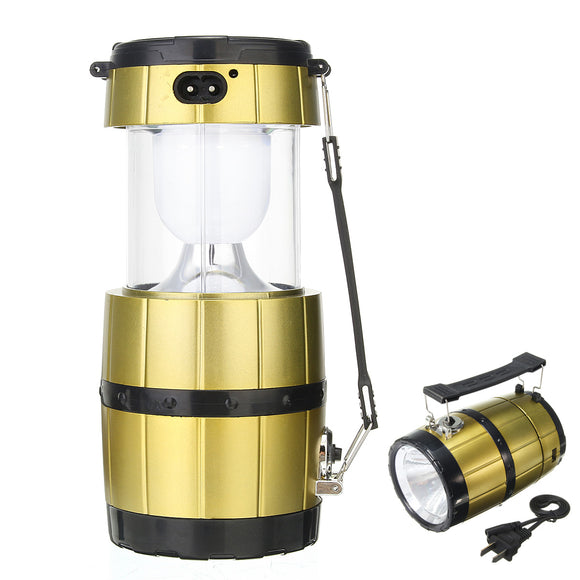 IPRee Portable Camping Tent Solar Lantern Collapsible Handheld LED Night Light Lamp Flashlight