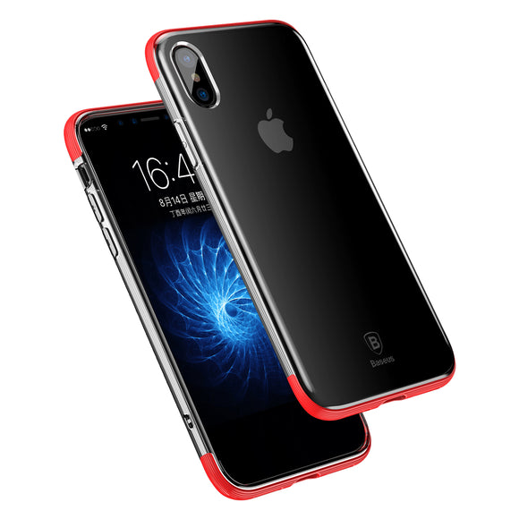 Baseus Armor Anti Yellow Ultra Thin Clear Soft TPU Case for iPhone X