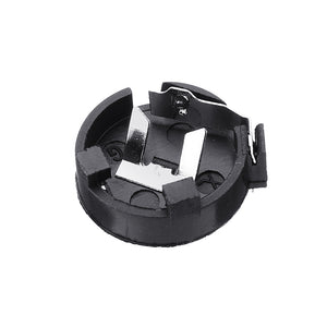 CR1220 Battery Holder In-line Button Battery Cell Sockets Case Black Plastic Housing