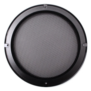 6.5 Inch Speaker Cover Decorative Circle Metal Mesh Grille Black Gold Decor