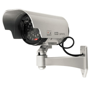 Solar Powered Fake Camera Outoodr Dummy Bullet CCTV Security Surveillance Camera Blinking IR LED