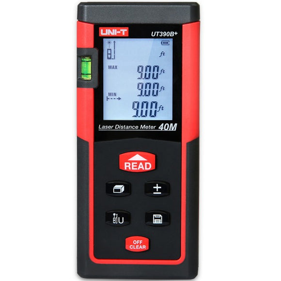 UNI-T UT390B+ 40M Handheld Laser Rangefinder Optical Telemetre Distance Meter Area Volume Measure