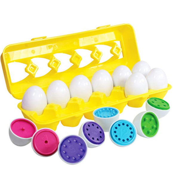 Egg Shape Color Matching Educational Learning Infant Children Kids Jigsaw Puzzle Toy