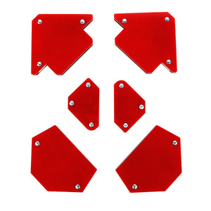 6pcs Triangle Welding Positioner Magnetic Fixed Angle Soldering Locator Welding Accessories Without Switch