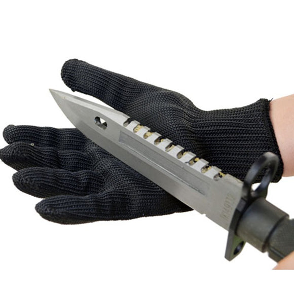 Proof Protect Stainless Steel Wire Safety Gloves Cut Metal Mesh  Anti-cutting  Work Gloves