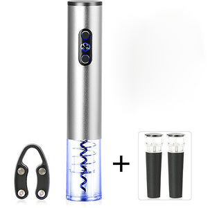 Loskii KC-50S Rechargable Automatic Electric Wine Bottle Opener with Foil Cutter Corkscrew Gift Set