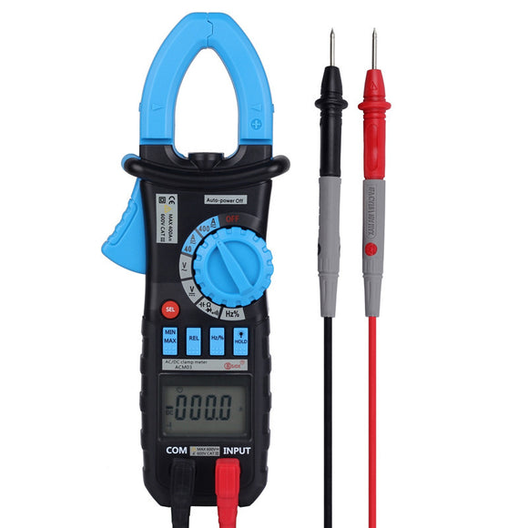 BSIDE ACM03 Digital Clamp Multimeter AC DC Current Voltage Resistance Capacitance Hz Meter