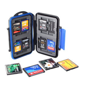 JJC MC-2 Waterproof Dirtproof Portable CF SD Card Storage Box