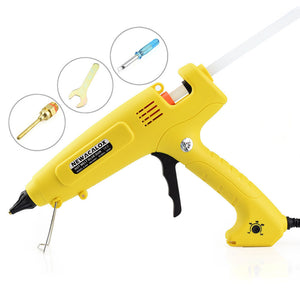 NEWACALOX 300W 100-240V Hot Melt Glue Heater 11mm Glue Sticks DIY Hand Tools Intelligent Temperature Control Copper Nozzle EU Plug