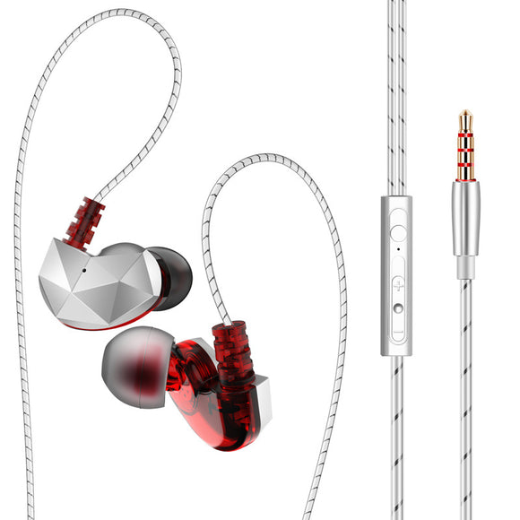 QKZ CK6 In Ear Adsorbed Design Earphone HiFi Earbuds Mega Bass Moving Headset With Mic