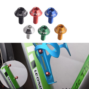 BIKIGHT Aluminum Alloy Bike Bicycle Water Bottle Holder CNC Screw Mount Cage Bracket Screw