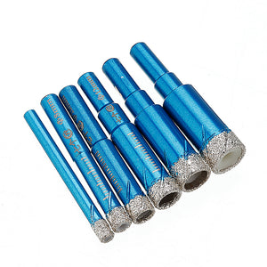 Drillpro 6-16mm Vaccum Brazed Diamond Dry Drill Bits Hole Saw Cutter Round Shank for Granite Marble Ceramic Tile Glass