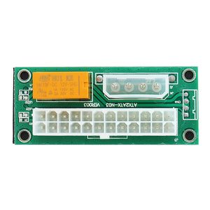 ATX2ATX-N03 Desktop ATX 24Pin Dual PSU Power Supply Board Sync Starter Extender Cable Connector Card