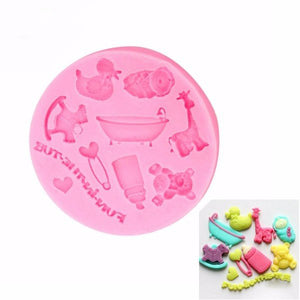 Cute Silicone Fondant Mold Cake Decorating Mould Gum Paste Sugarpaste Mold FDA LFGB