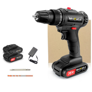 36V 8000mAh 1080W Cordless Electric Drill Combi Drill Driver w/ 1pc or 2pcs Li-Ion Battery Screwdriver