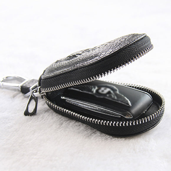 Men Women Genuine Leather Car Key Case Key Bag Wallet